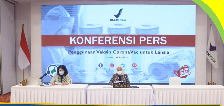 Badan POM Tetapkan Vaksin CoronaVac Aman untuk Lansia